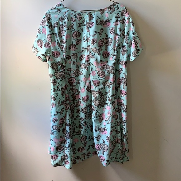 LUSH Floral Mint Swing Dress - Picture 3 of 4